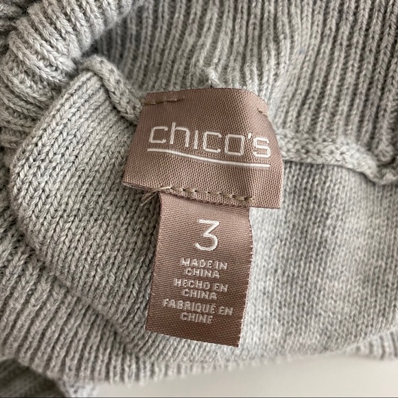 Chico’s Cowl Neck Sweater, Size 3 (XL/16) - Picture 8 of 9